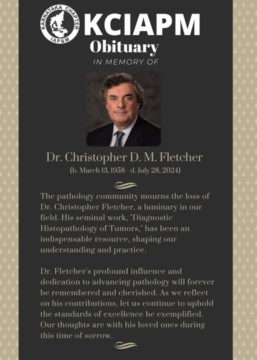 Dr. Christopher D.M. Fletcher Death: USCAP Mourns Famous Pathologist